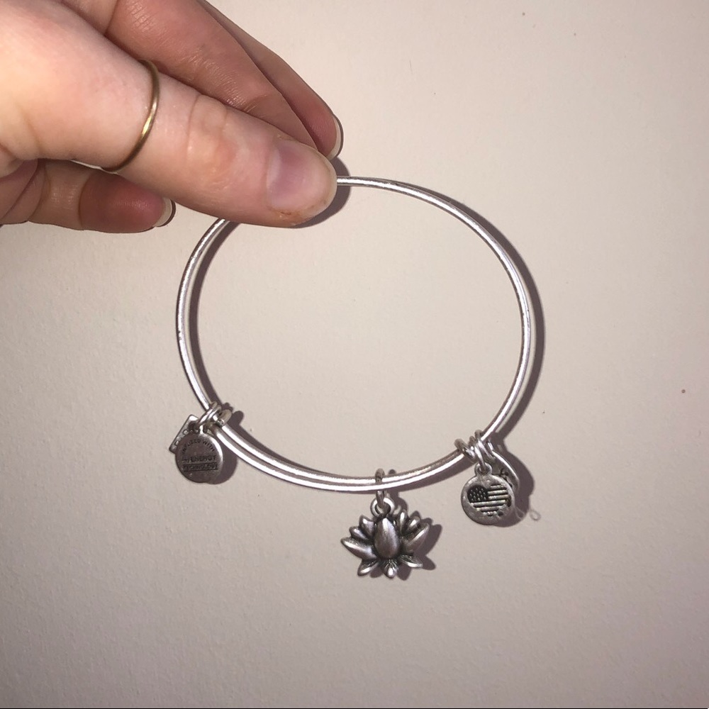 Alex and Ani Lotus Charm Bracelet